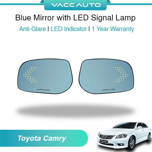 Blue Mirror with LED Arrow Style Accessories Toyota Camry XV40 2007 - 2011