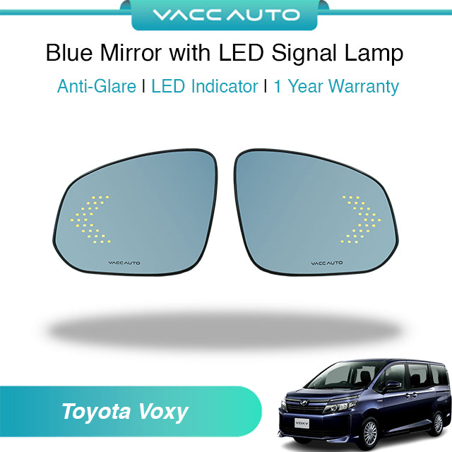 Blue Mirror with LED Arrow Style Accessories Toyota Voxy R80 2014-2021