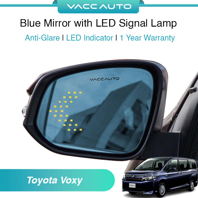 Blue Mirror with LED Arrow Style Accessories Toyota Voxy R80 2014-2021