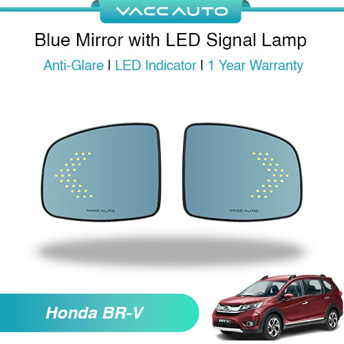 Blue Mirror with LED Arrow Style Accessories Honda BRV 1st Gen 2016-2026