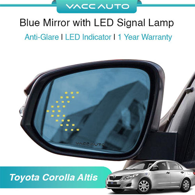 Blue Mirror with LED Arrow Style Accessories Toyota Altis E140 2007-2013