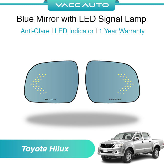 Blue Mirror with LED Arrow Style Accessories Toyota Hilux AN10 AN20 AN30 2004-2015