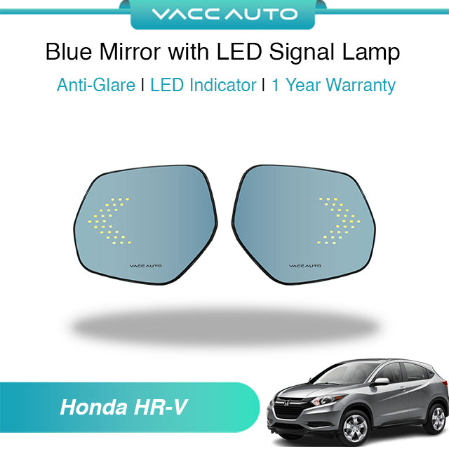 Blue Mirror with LED Arrow Style Accessories Honda HR-V RU 2015 - 2021