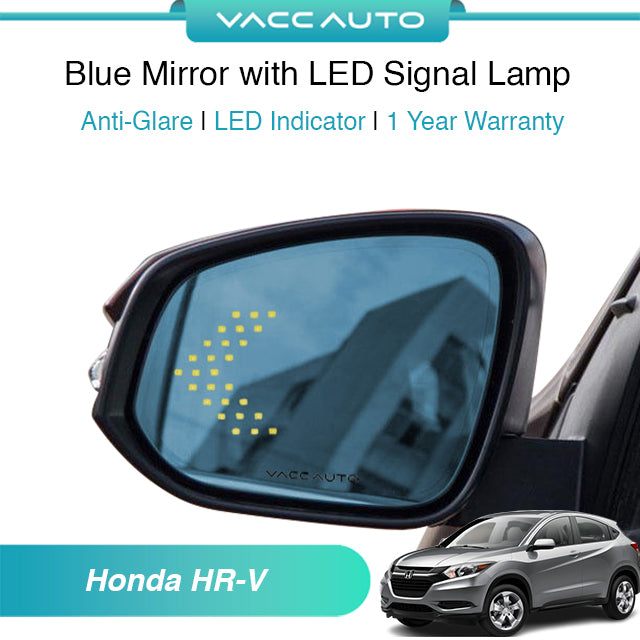 Blue Mirror with LED Arrow Style Accessories Honda HR-V RU 2015 - 2021