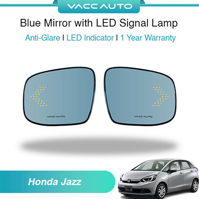 Blue Mirror with LED Arrow Style Accessories Honda Jazz/Fit GS 2023-2026