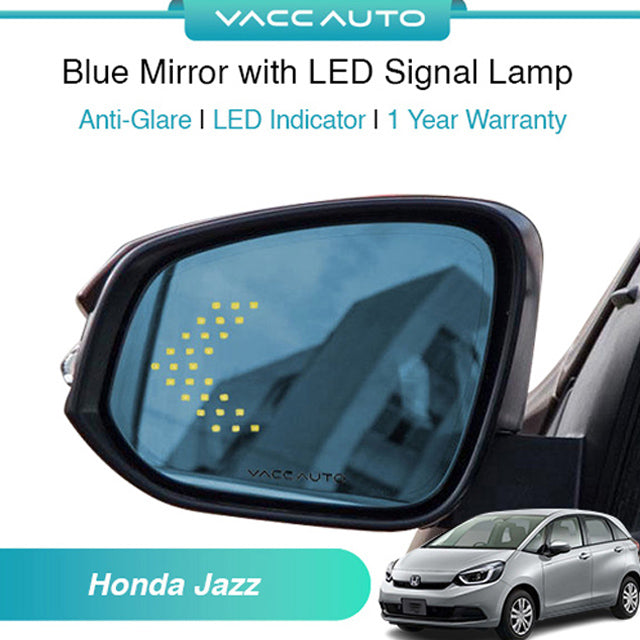 Blue Mirror with LED Arrow Style Accessories Honda Jazz/Fit GS 2023-2026