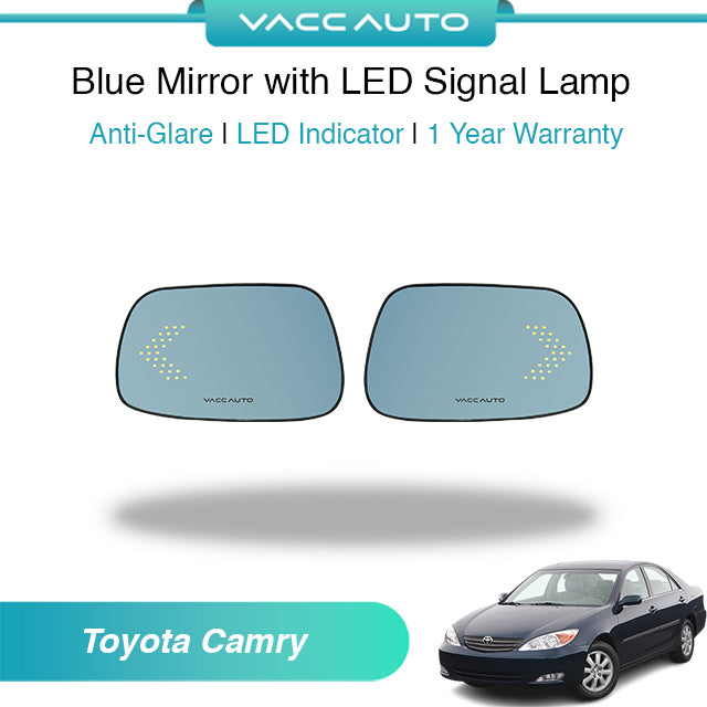 Blue Mirror with LED Arrow Style Accessories Toyota Camry XV30 ACV30 2001-2006