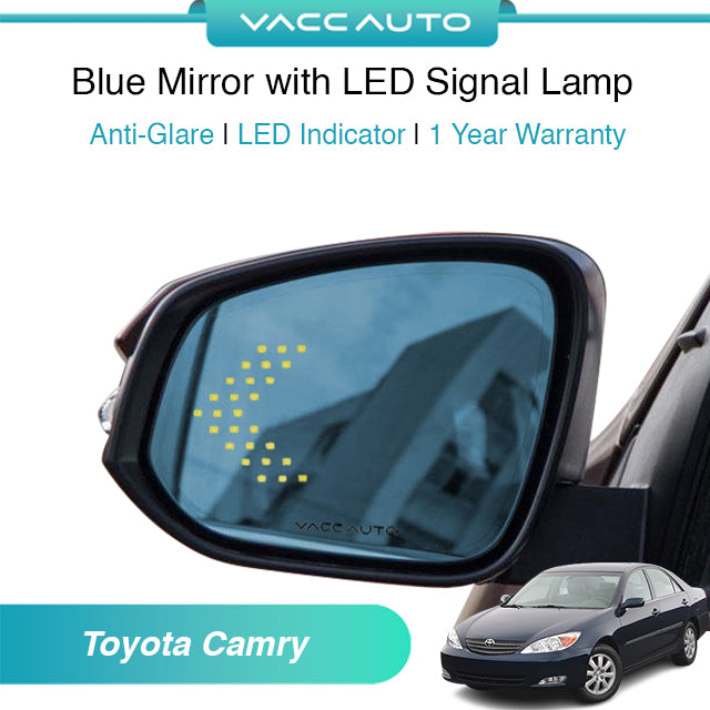 Blue Mirror with LED Arrow Style Accessories Toyota Camry XV30 ACV30 2001-2006