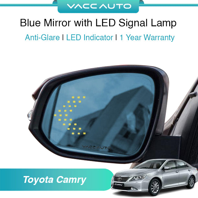 Blue Mirror with LED Arrow Style Accessories Toyota Camry XV50 2012-2017