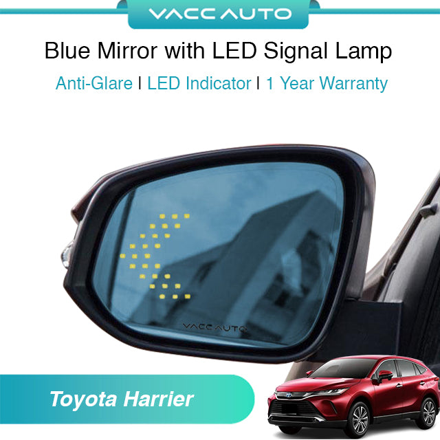 Blue Mirror with LED Arrow Style Accessories Toyota Harrier XU80 2020-2026