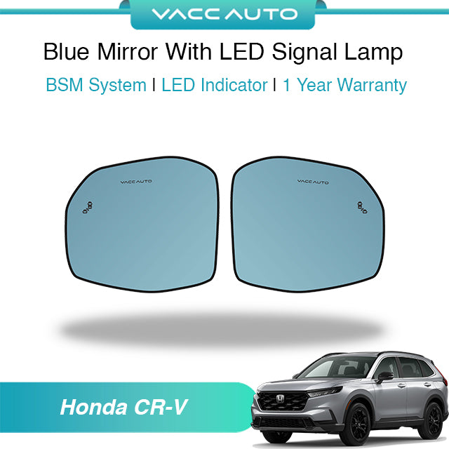 Blue Mirror with Long LED Strip Accessories Honda CR-V RS 2023-2026