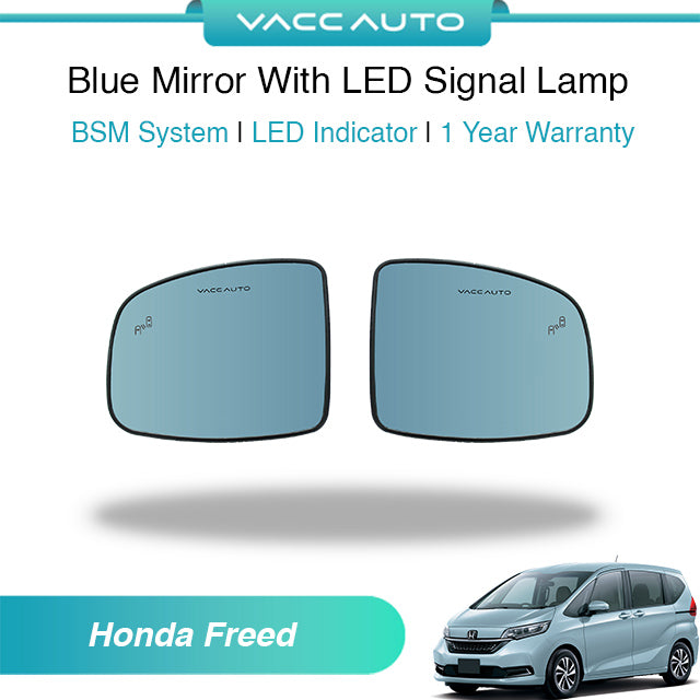 Blue Mirror with Long LED Strip Accessories Honda Freed GB5 GB7 2016-2024