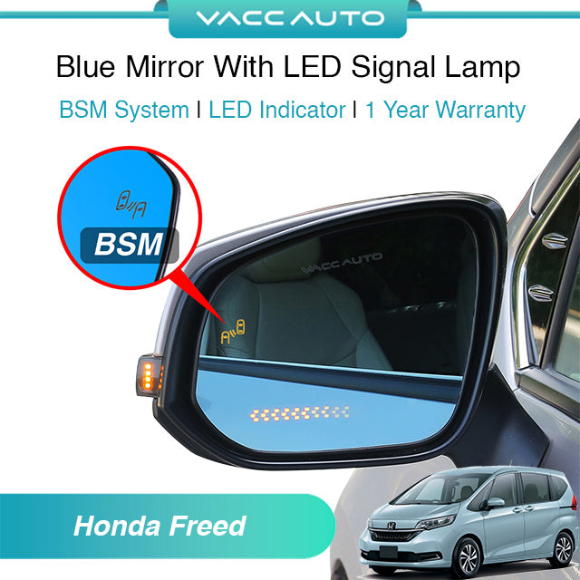 Blue Mirror with Long LED Strip Accessories Honda Freed GB5 GB7 2016-2024