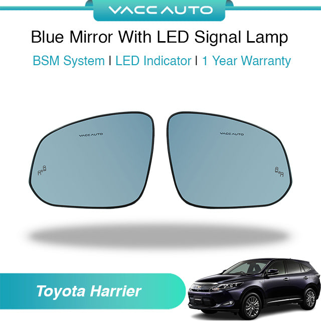 Blue Mirror with Long LED Strip Accessories Toyota Harrier XU60 2013-2020