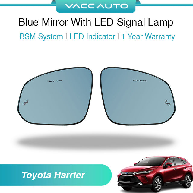 Blue Mirror with Long LED Strip Accessories Toyota Harrier XU80 2020-2026
