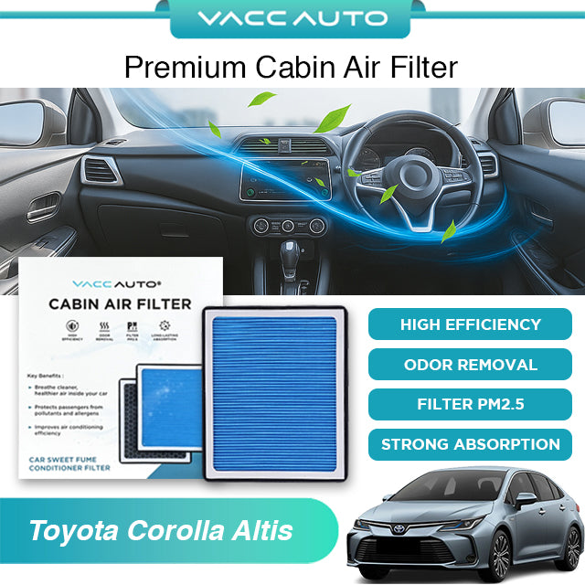 Cabin Air Filter Toyota Corolla Altis E210 2019-2026