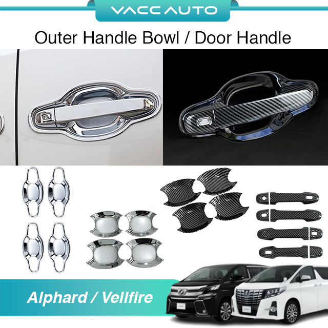 Outer Handle / Handle Bowl / Door Handle Toyota Alphard Vellfire 2015-2023
