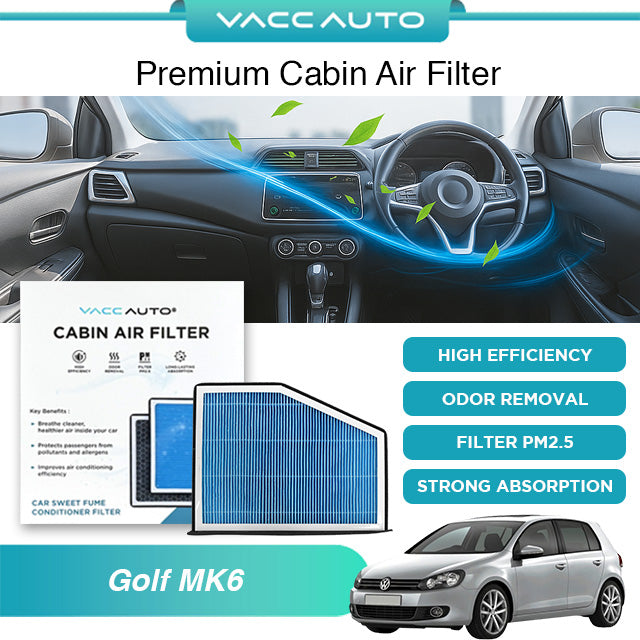 Cabin Air Filter Volkswagen Golf MK6 2010-2014