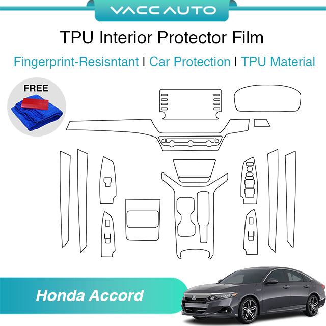 Transparent TPU Interior Protector Film Honda Accord 10th 2020-2026
