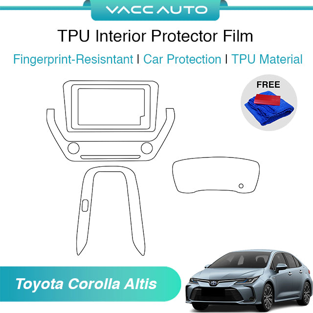Transparent TPU Interior Protector Film Toyota Corolla Altis E210 2021-2026