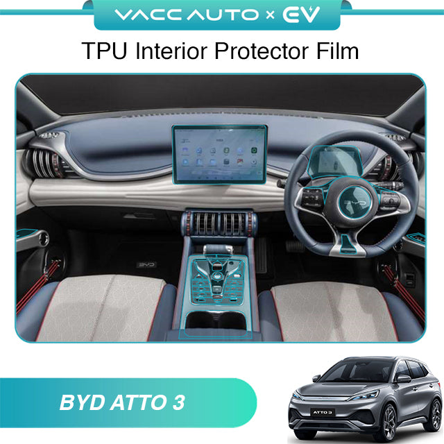 Transparent TPU Interior Protector Film BYD Atto 3 2022-2026