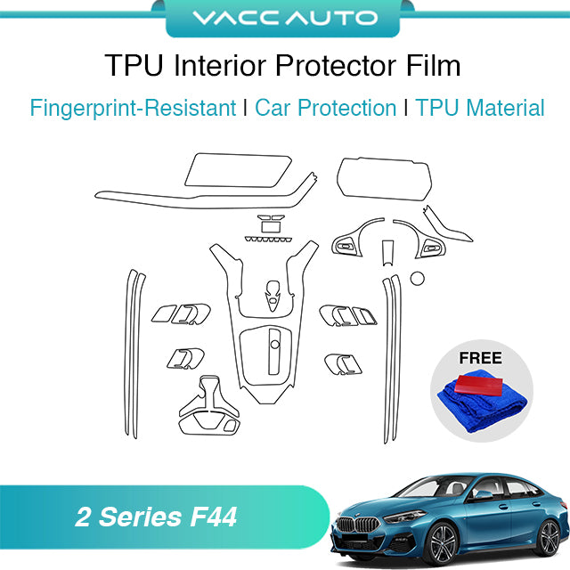 Transparent TPU Interior Protector Film BMW 2 Series F44 2019-2024