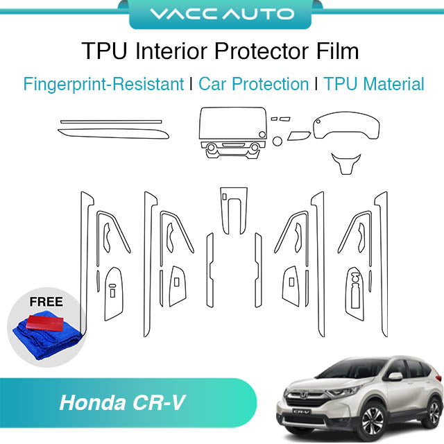 Transparent TPU Interior Protector Film Honda CR-V RW 2017 - 2023