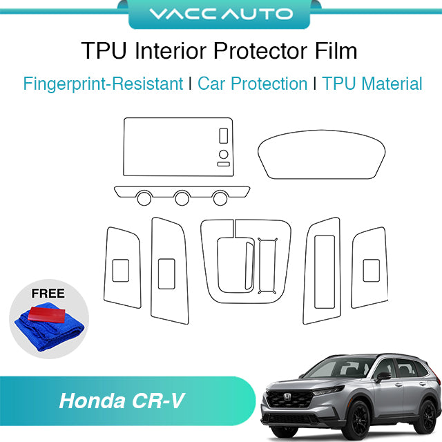 Transparent TPU Interior Protector Film Honda CR-V RS 2023-2026