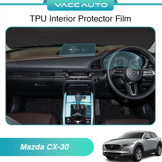Transparent TPU Interior Protector Film Mazda CX-30 DM 2019-2026