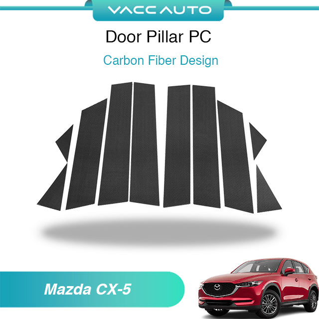 Door Pillar PC Carbon Black Mazda CX5 CX-5 KF 2017-2027
