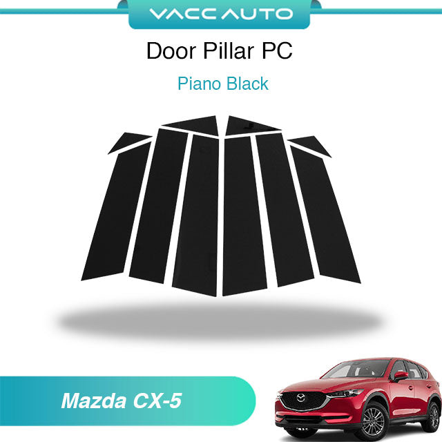 Door Pillar PC Carbon Black Mazda CX5 CX-5 KF 2017-2027