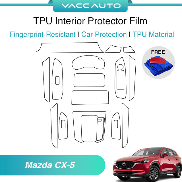 Transparent TPU Interior Protector Film Mazda CX-5 KF 2017-2025