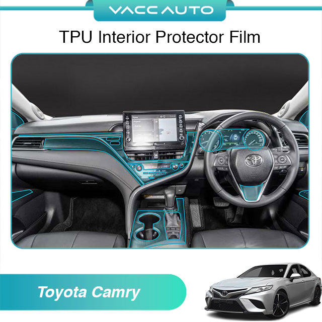 Transparent TPU Interior Protector Film Toyota Camry XV70 ACV70 2018-2026