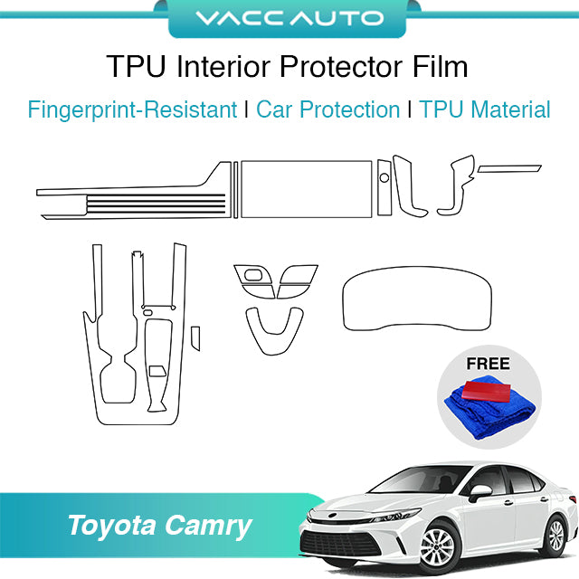 Transparent TPU Interior Protector Film Toyota Camry XV80 2025-2027