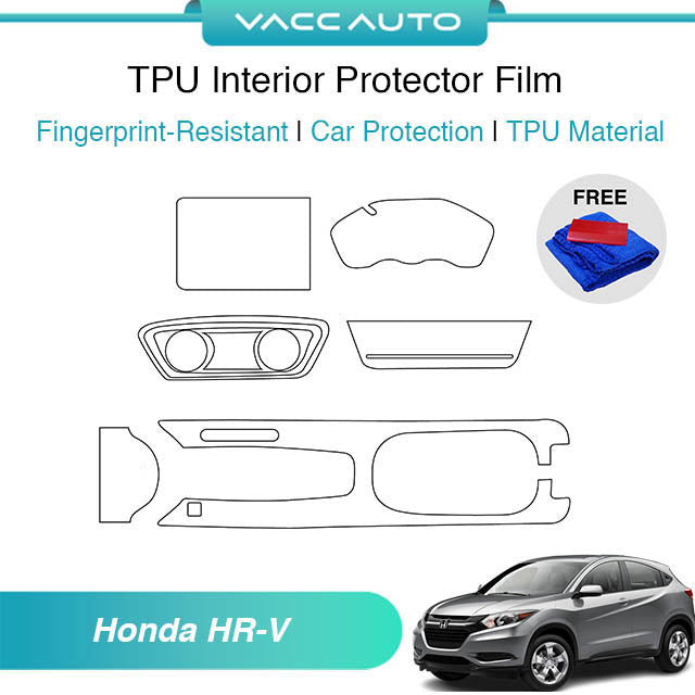 Transparent TPU Interior Protector Film Honda HR-V HRV RU 2016-2022