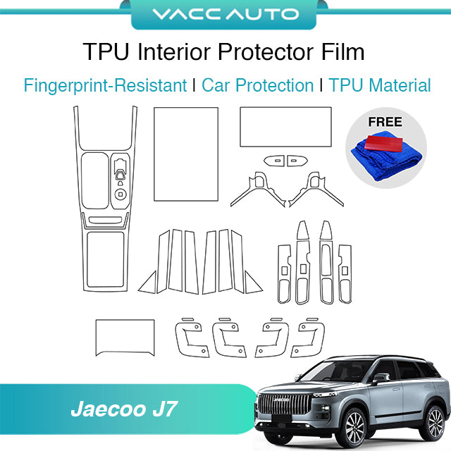 Transparent TPU Interior Protector Film Chery Jaecoo J7 2024-2026