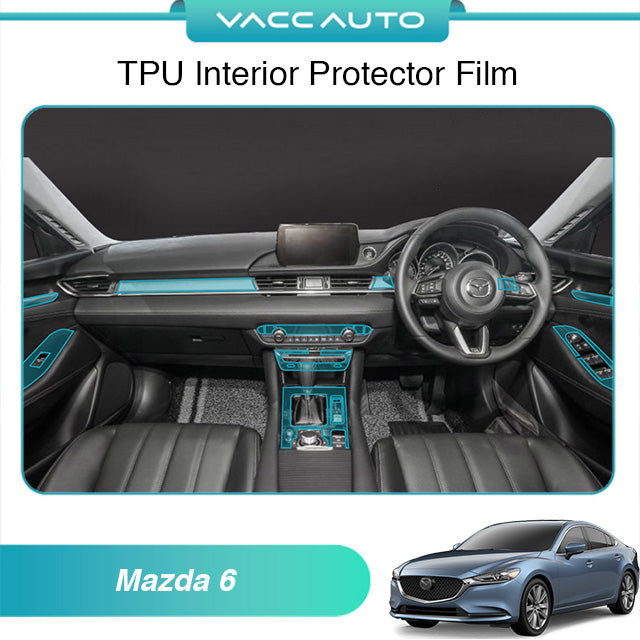 Transparent TPU Interior Protector Film Mazda 6 GJ Atenza 2018-2024