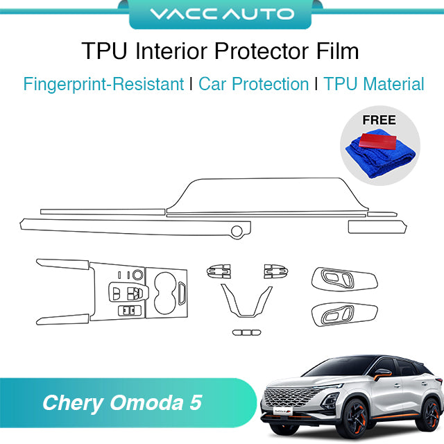 Transparent TPU Interior Protector Film Chery Omoda 5 2022-2026