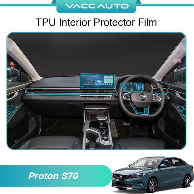 Transparent TPU Interior Protector Film Proton S70 2023-2026