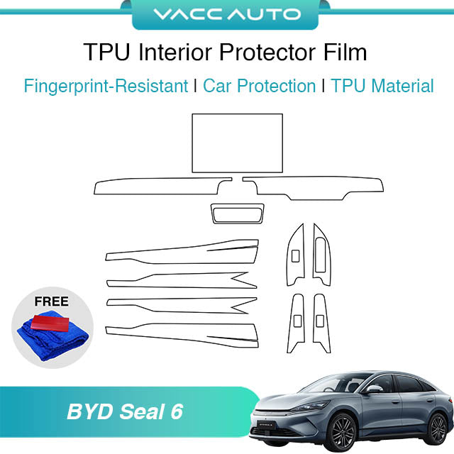 Transparent TPU Interior Protector Film BYD Seal 6 EV 2025-2027