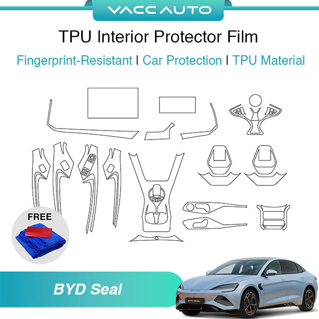 Transparent TPU Interior Protector Film BYD Seal MK1 2022-2026