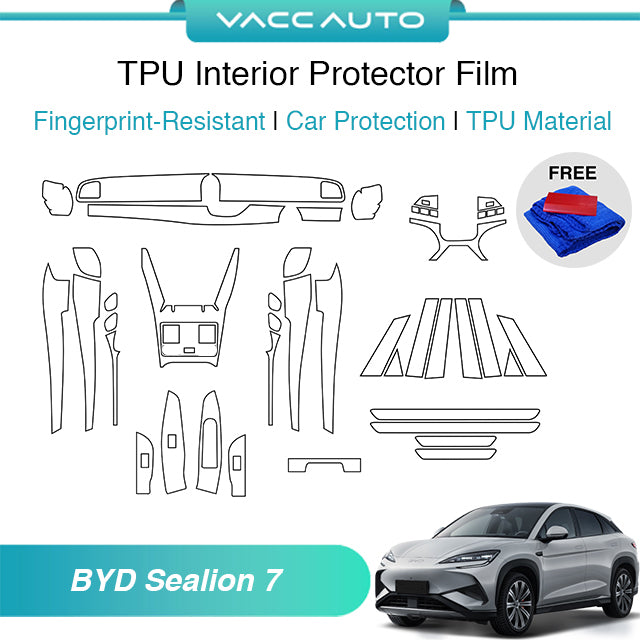 Transparent TPU Interior Protector Film BYD Sealion 7 2025-2026