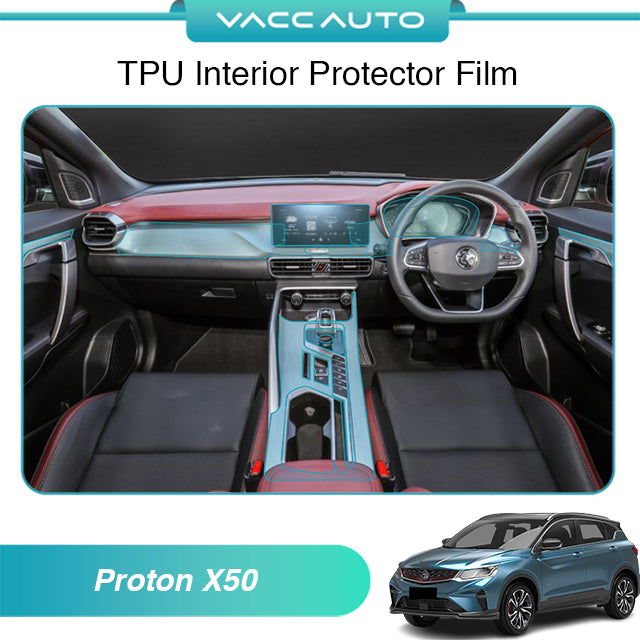 Transparent TPU Interior Protector Film Proton X50 2020-2024