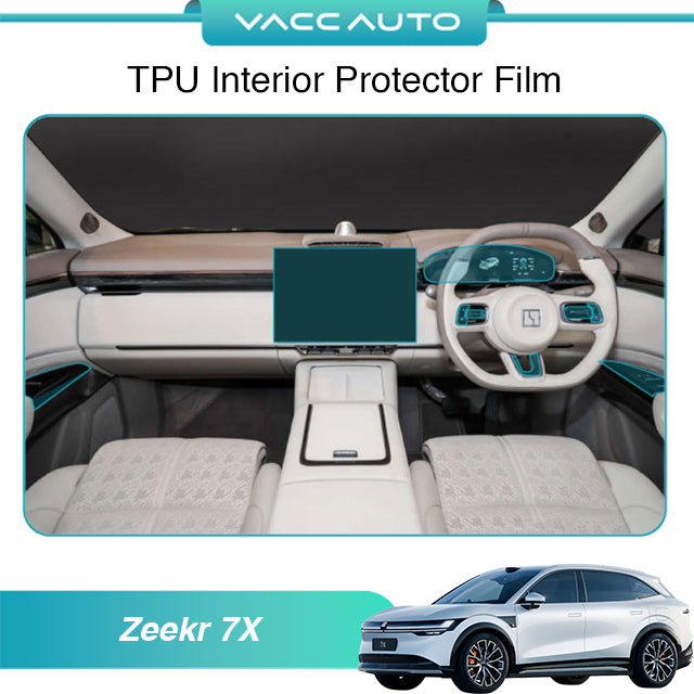 Transparent TPU Interior Protector Film Zeekr 7X 2025-2027