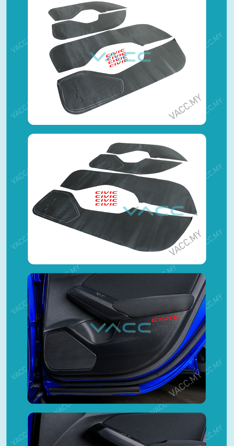 Honda Civic FE Door Panel Protector Sticker VACC AUTO